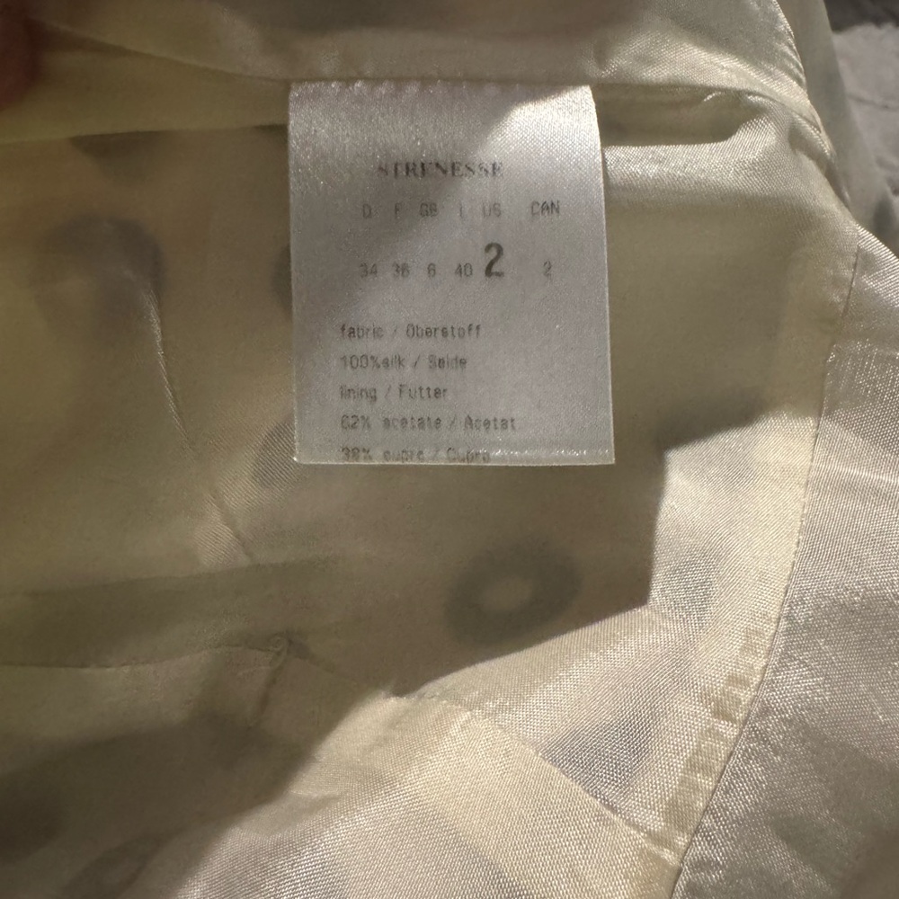 ✨ Strenesse Gabriele Strehle 100% Silk Geometric Midi Dress – Size 2 (US) - Picture 7 of 13